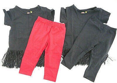 Girls Three Friends 4-Way-Stretch Assorted Top & Leggings Sets Sizes 4 & 6