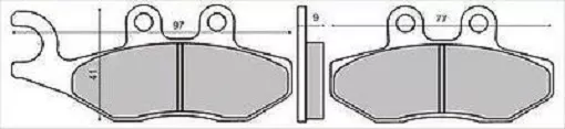 Brake Pads Rear piaggio beverly 300 i.e.Tourer 2010 RMS 225102620