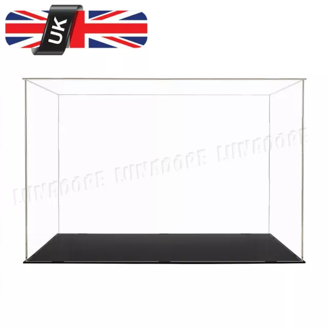 56x37x36cm Acrylic Clear Plastic Large Display Box  Perspex Case Dustproof UV