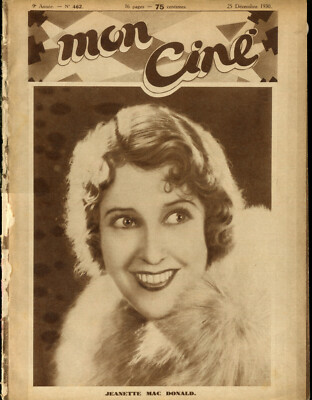Simone Vaudry/Carole Lombard Mon Ciné 513-17 décembre 1931 