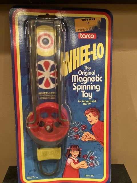 VINTAGE WHEE-LO MAGNETIC Spinning Wheel Top Toy ~ Maggie Original