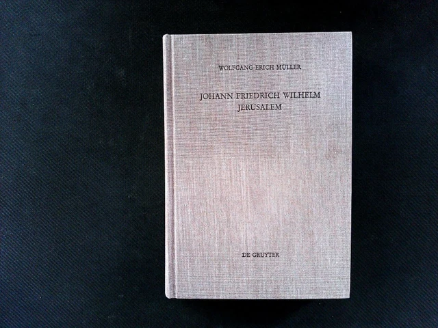 Johann Friedrich Wilhelm Jerusalem: Eine Untersuchung zur Theologie der "Betrach