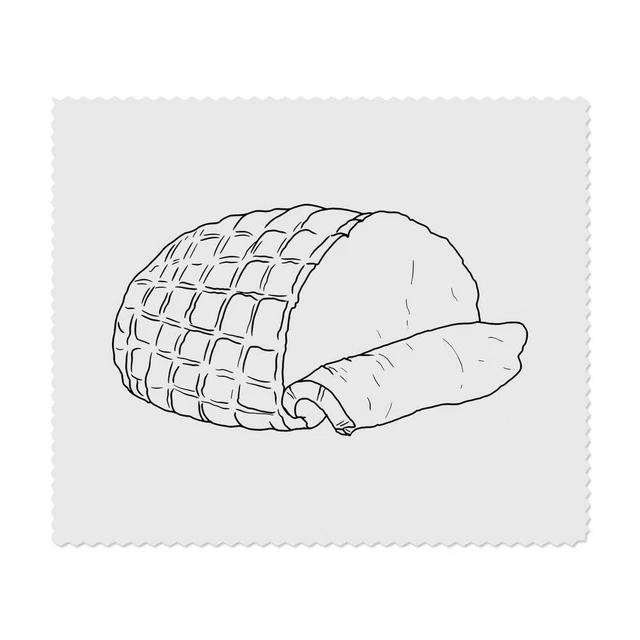 2 paños de limpieza de lentes/gafas de microfibra ""jamón tostado"" (LC00019571)
