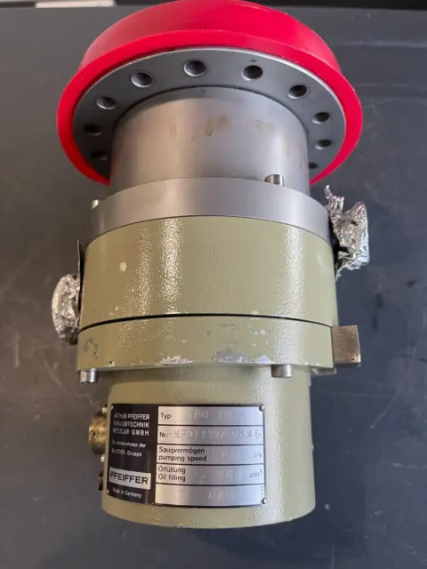 Balzers Pfeiffer Tpu 110 Air Cooled Ultra-High Vacuum Turbo Molecular Pump