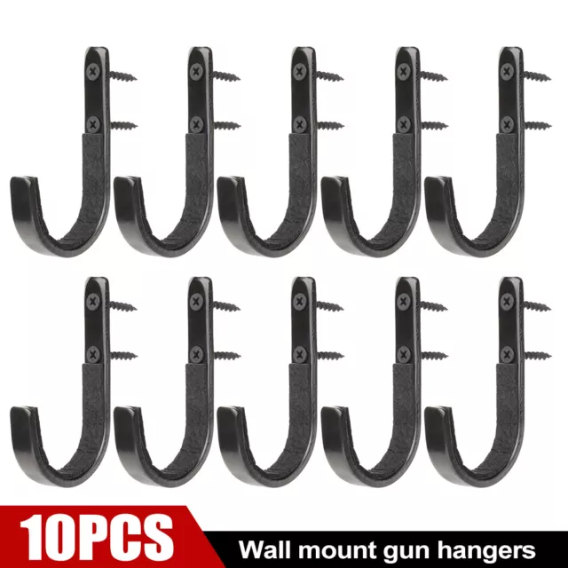 Rifle Gun Rack Storage Shotgun Hook Wall Mount Hangers Steel Archery Bow Bracket