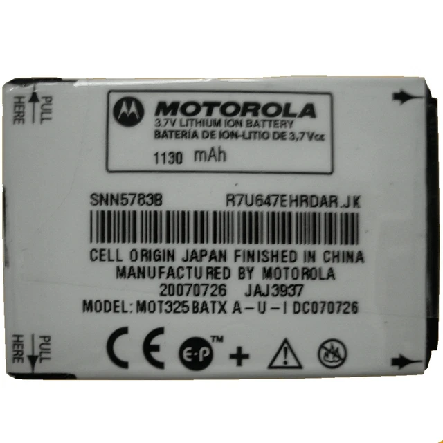 Batteria ORIGINALE Motorola Milestone, Milestone 2, BP6X Batteria ORIGINALE Motorola Milestone, Milestone 2, BP6X