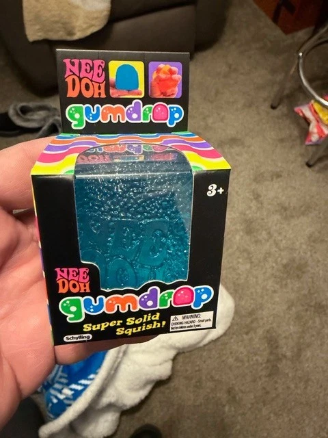 BRAND NEW NEEDOH NEE DOH GUMDROP Blue Super Solid Squish MUST SEE ### £ ...