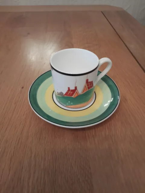 Clarice Cliff Secrets Design Ltd Edition Cup+Saucer In Pristine Condition