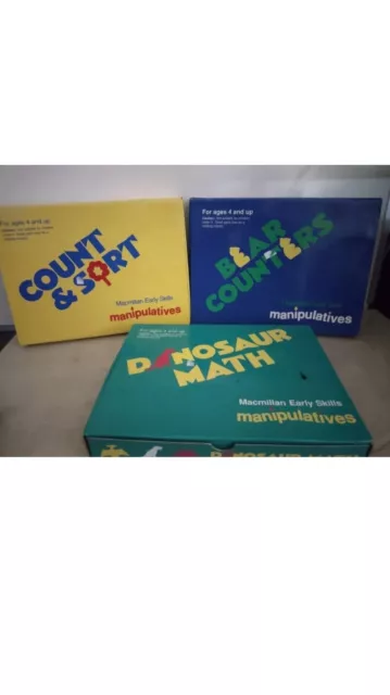 Macmillan Child Early Skills Manipulatives LoT 3 Dinosaur Math Bear Counters