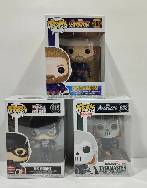 Funko Pop! Marvel Avengers Taskmaster #632 - Bobble-Head Vinyle 9 Cm, Neuf Scellé