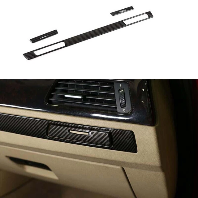 ABS STRIP TRIM Console Dashboard Carbon Fiber Fit For BMW 3Series E90