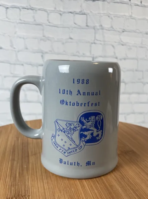 1988 10th Annual Oktoberfest mug Duluth MN Collectible Beer Coffee Tea Pint￼