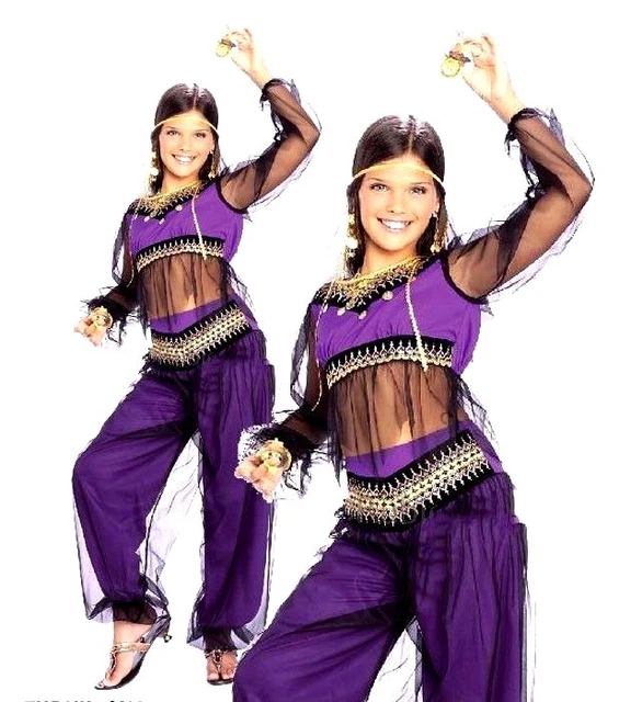 GIRLS HAREM PRINCESS Jasmine Arabian Nights Kids Fancy Dress Costume 3 4 yrs sm 10.99 PicClick UK