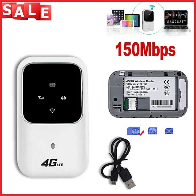 4G LTE MOBILE Broadband Wireless Router Hotspot SIM Unlocked WiFi Modem