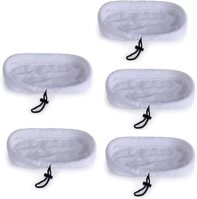 5 Pack Mop Spare Cloth White Pads To Fit 70495 720020 720021 720022 720023 Steam