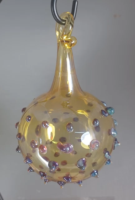 Hand Blown Glass Ornament Ball . Self Representing Artist (SRA) 2