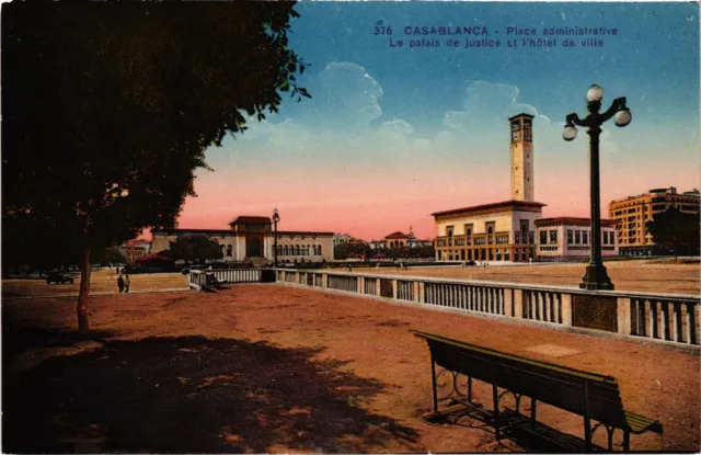 CPA AK CASABLANCA Administrative Place - Palace of Justice MOROCCO (1359004)