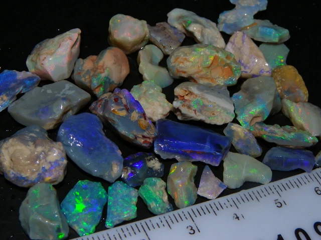 Opale Brute Australienne Non Traitée De Lightning Ridge - 89,20 Carats - Naturelle