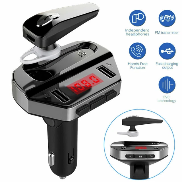 Car Bluetooth FM Transmitter Radio MP3 Wireless Adapter Charger Headphone Call