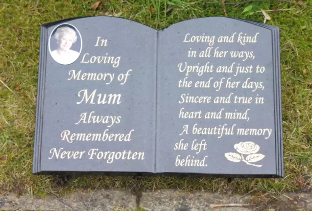 memorial stone headstone grave plaque memorial Personalised own wording