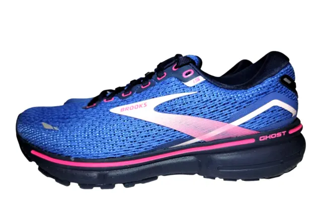 NEW BROOKS GHOST 15 Running Shoes Blue/Peacoat/Pink Women's Size 7.5 B ...