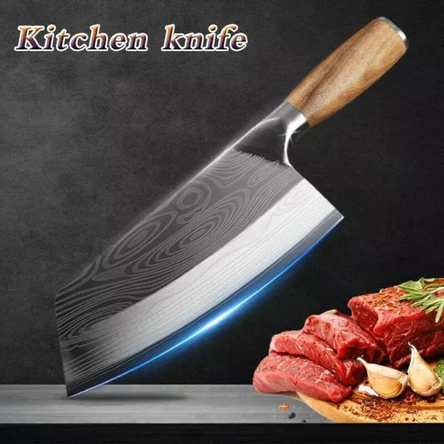 Forged Bone Cutting Knife Handmade Kitchen Butcher Knife Meat Cleaver Chopping