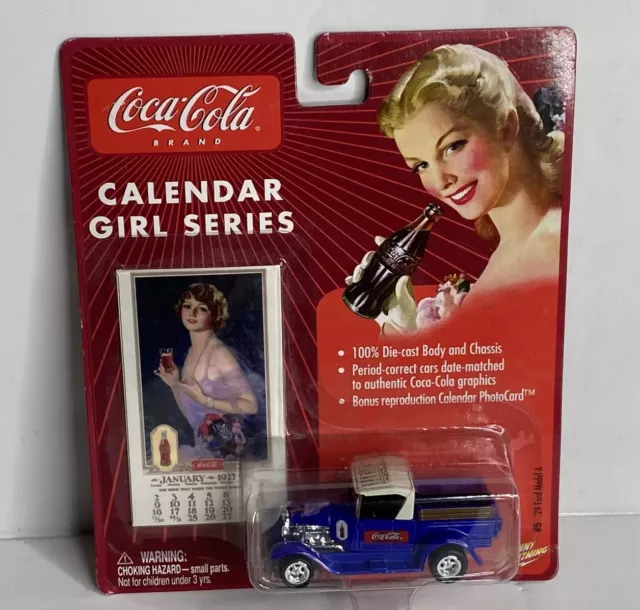 Johnny Lightning Coca-Cola Calendar Girl Series  29 FORD MODEL A Die Cast Car