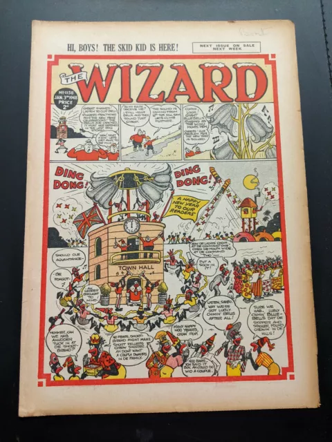 Wizard Comic No 1158, January 3rd 1948, D.C. Thomson, New Year, FREE UK POSTAGE