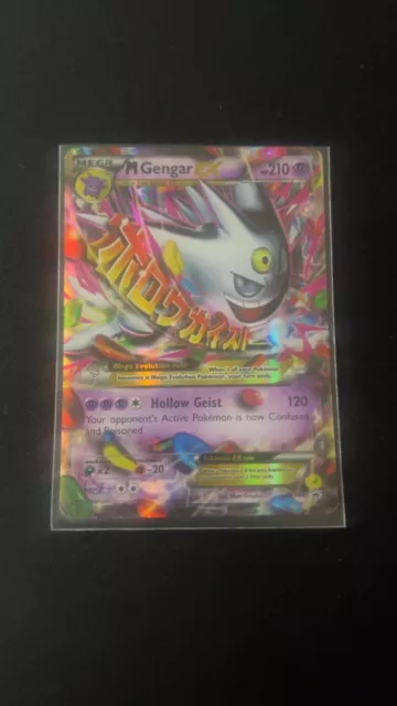 Pokémon TCG Mega Gengar EX Black Star Promos XY166 Shiny Holo Rare