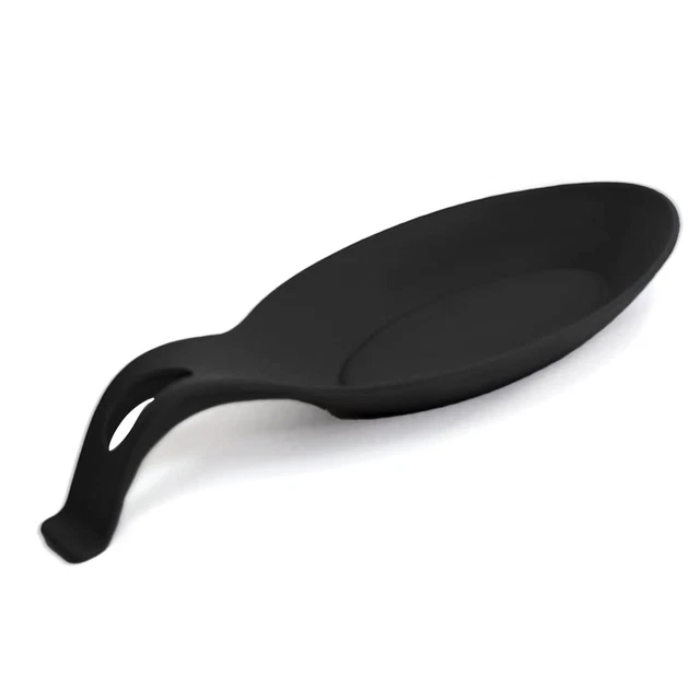 Set Di 2 Portacucchiaio In Silicone Per Cucina - Appoggia Mestoli Antiscivolo, Verde E Arancione - Foto 8