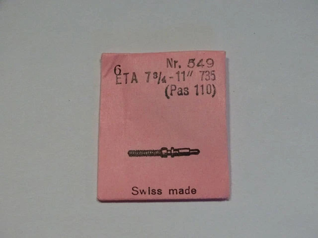 Pièce Horlogerie : Tige De Remontoir Pour Calibre FHF 8 3/4 - Filetage 90 - Neuf - Fabriqué En France