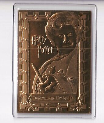 Dolores Umbridge Harry Potter Collection Danbury Mint Sealed 22kt Gold Card