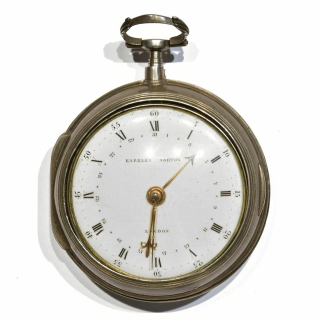 Montre De Poche Argent Massif - Mouvement Libre - Occasion - À Réparer