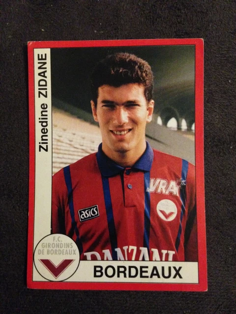 VIGNETTE PANINI FOOT - ZiNEDINE ZIDANE - BORDEAUX - 100% ORIGINALE