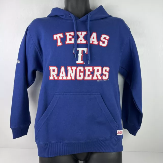 Stitches Texas Rangers MLB Licensed Graphic hoodie Mens S Navy Blue/Red 48/63