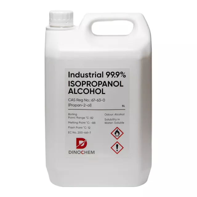 Isopropyl alcohol 99.9% - 5 litre Isopropanol- Dinochem®