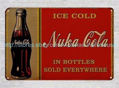 plaque reproductions Nuka Cola metal tin sign