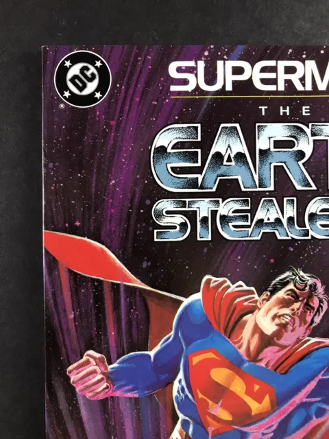 Superman Earth Stealers DC Comics 1988 John Byrne Kurt Swan With Display Card NM 3