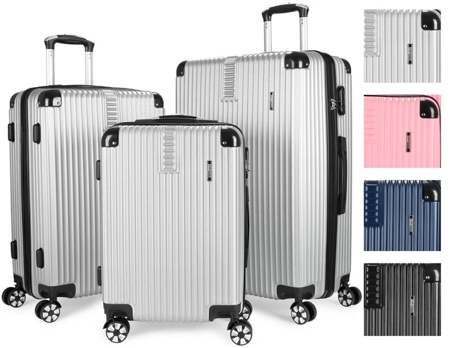 Valise Trolley Travel World ABS 70cm XL Rouge, 4 Roues, Occasion