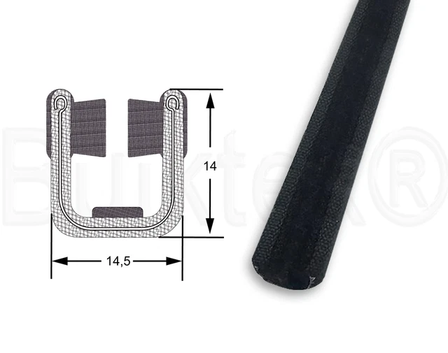 MERCEDES BENZ W110 window rail door car window guide window profile 9.5