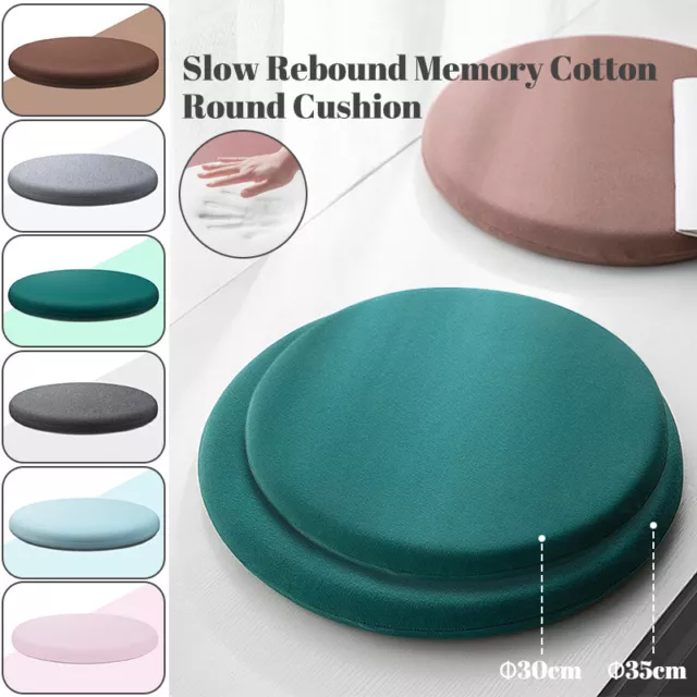 Round Cotton Memory Foam Chair Seat Cushion Pad Non-slip Futon Yoga Mat Soft NEW