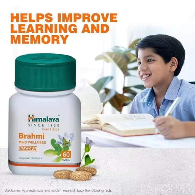 Himalaya Wellness Pure Herbs Brahmi Mind Wellness Tablet 60 Comprimidos 2