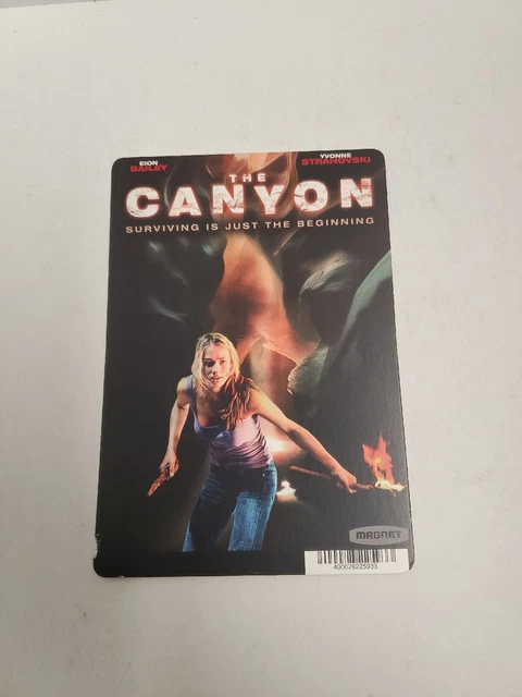 The Canyon  BLOCKBUSTER SHELF DISPLAY DVD BACKER CARD ONLY 5.5"X8"