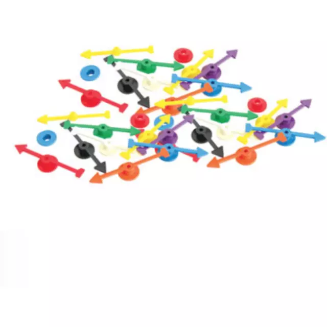 Coloured Spinner Arms for maths games and activities