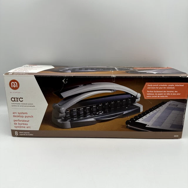 ARC SYSTEM DESKTOP Punch 8 Sheet Capacity 11Hole Punch Model 40836 By