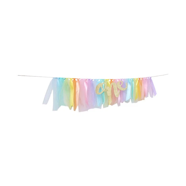 Decorazione arcobaleno decorazione compleanno tessuto madreperla bambino