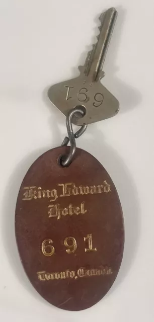 Vintage King Edward Hotel Room Key #691 Toronto, Canada