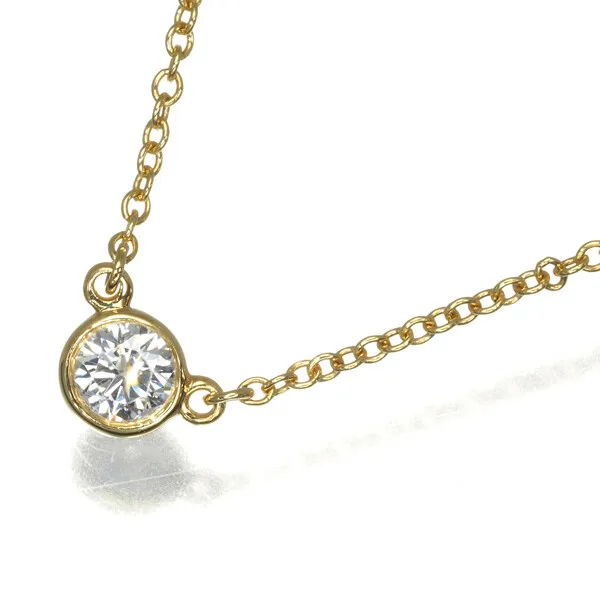 Auth Tiffany&Co. Necklace Diamonds By The Yard 18K 750 Yellow Gold