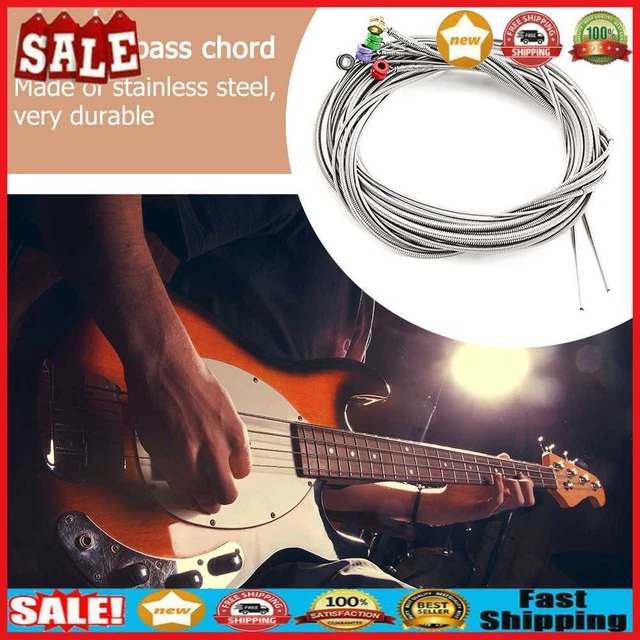 5pcs Bass Strings Stainless Steel Electric Bass Strings Gift for Guitar Beginner