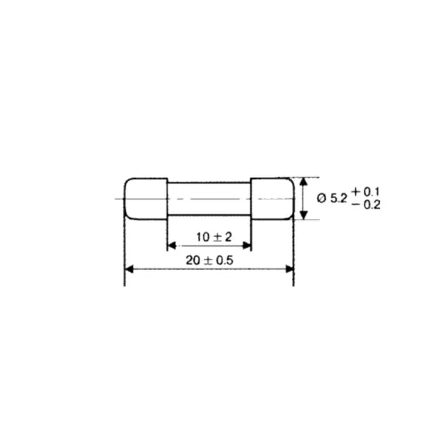 2 x Keramik Feinsicherungen ESKA Träge oder Flink 5x20mm 250V / 2 x Ceramic Fuse 2